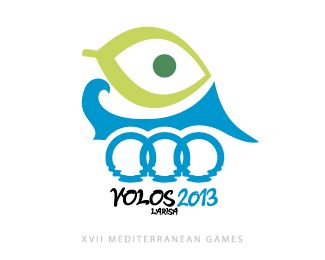 XVII Mediterranean Games of Volos and Larisa logo eye