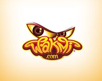 WAKMI eye logo design