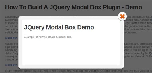 How To Create A Simple Modal Box With JQuery