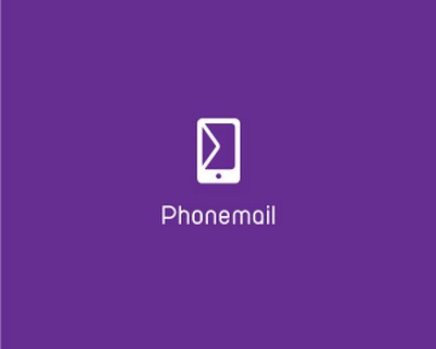 Phonemail - creative mobile phone logo