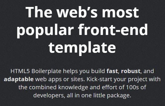 Download HTML5 Boilerplate