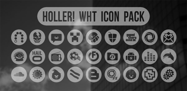 Holler! wht Icon Pack