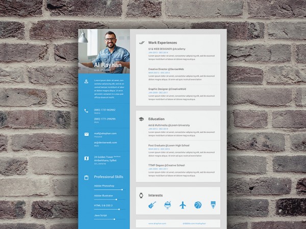 9-material-design-resume