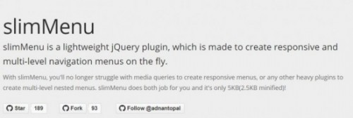 6-Slim-menu - jquery menu plugin