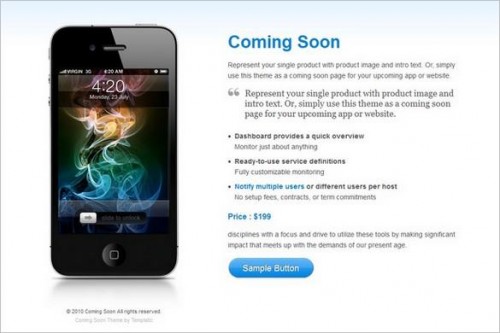 4. Coming Soon - Coming Soon WordPress Themes