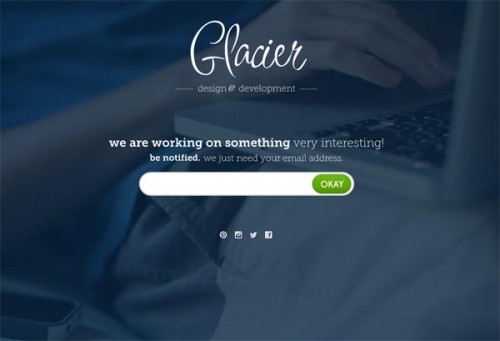 5. Glacier - Coming Soon WordPress Themes