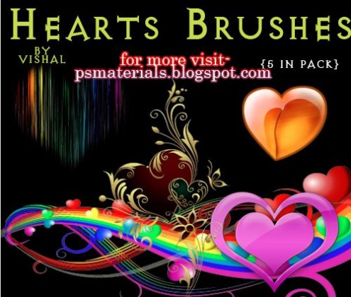 Photoshop Hearts Brushes - heart brushes photoshop download free