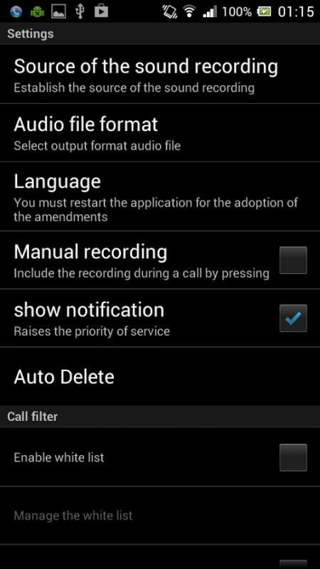 call recorder for android review