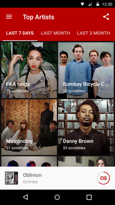 Last.fm - music apps like spotify