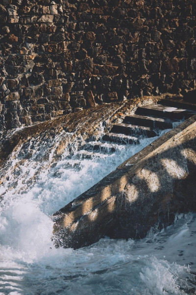 water flowing